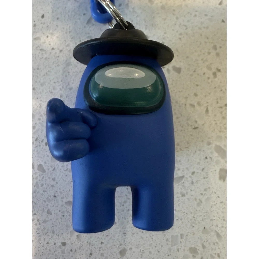Among Us Backpack‎ Clip Hanger Keychain Blue Blind Bag Figure Innersloth